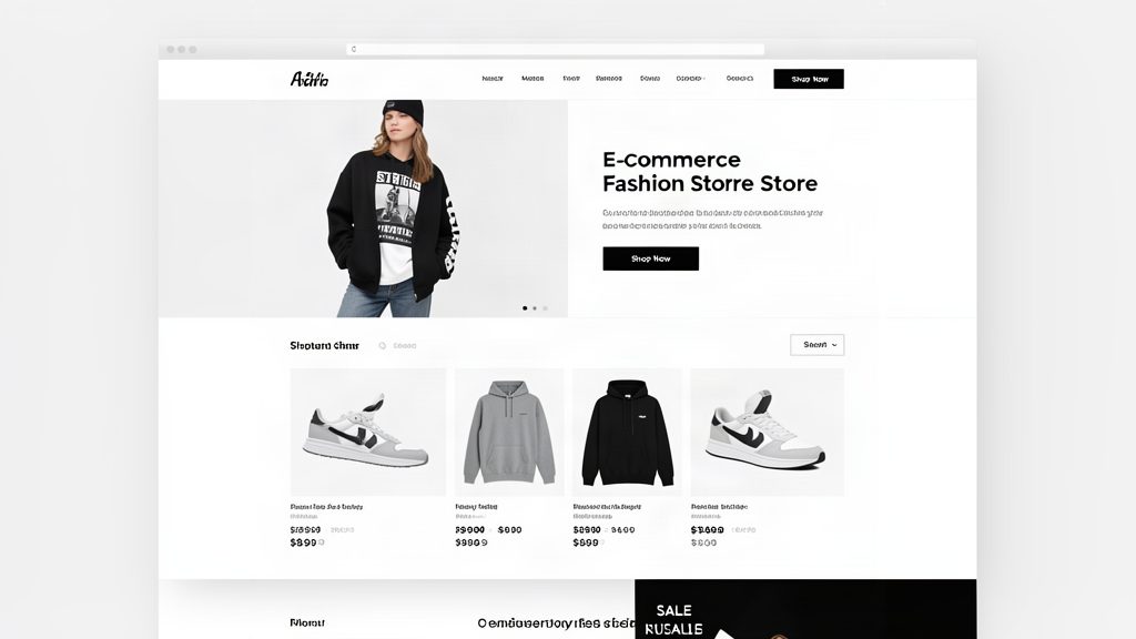 E-commerce website design example